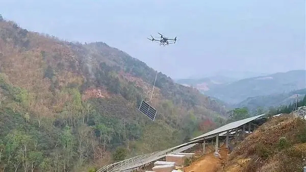 水电九局无人机为光伏项目建设增添“翅膀”